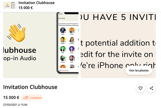 application Clubhouse.