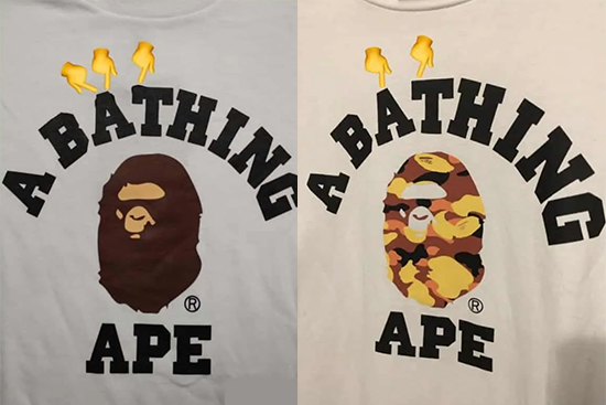 logo tee shirt bape a bathing ape 