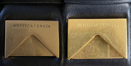 la fermeture d un faux sac Bottega Veneta