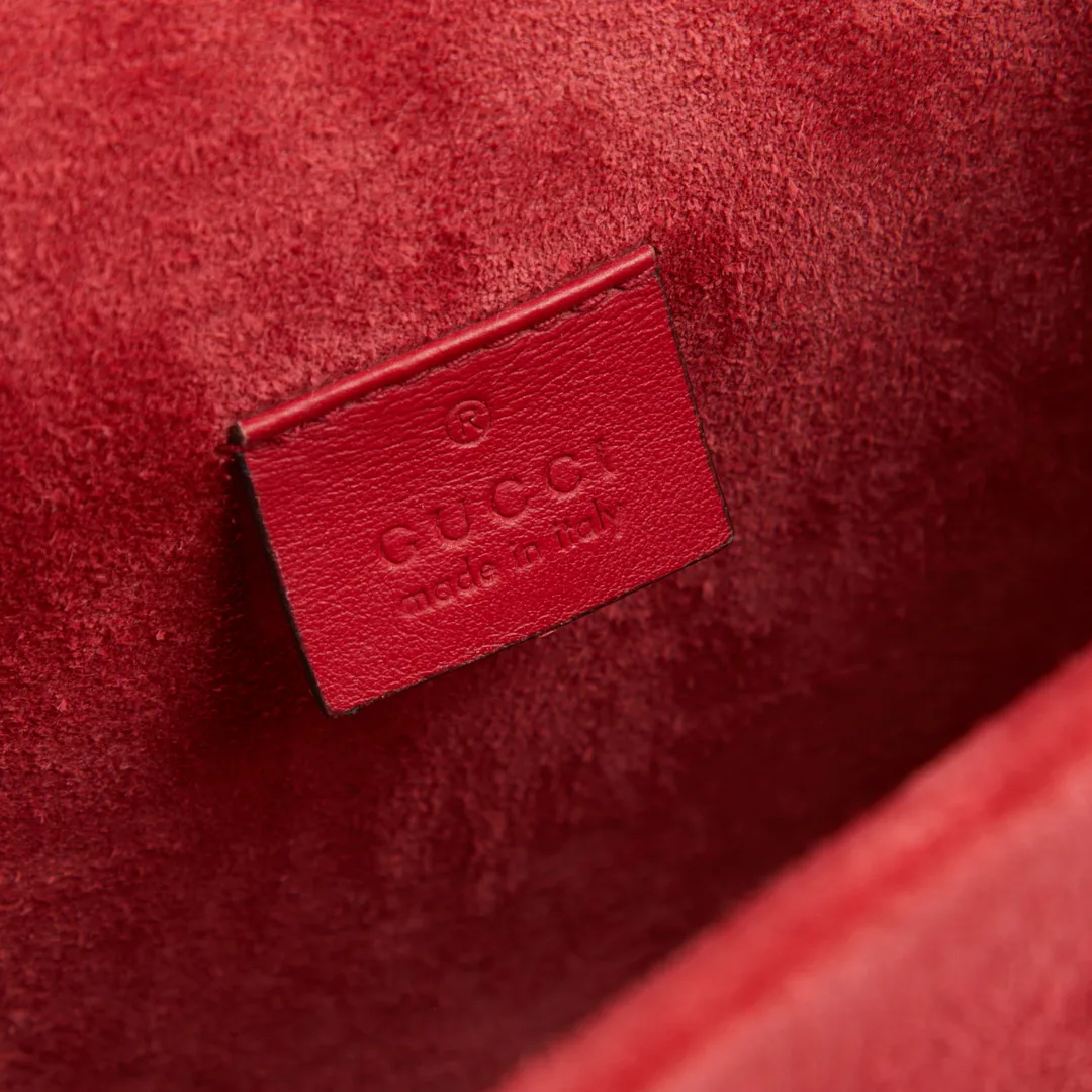 Zoom en détail sur l'étiquette intérieure du Sac Dionysus Gucci