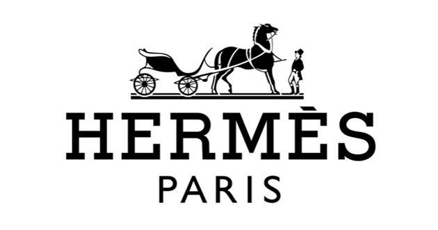 Le logo de la maison de luxe Hermes.