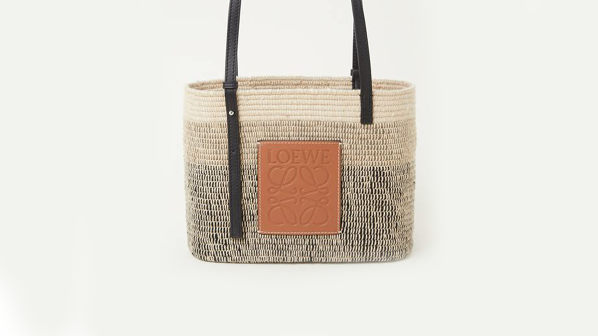 How can you spot a fake Loewe square basket bag