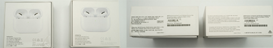 emballage de AirPods de Apple.