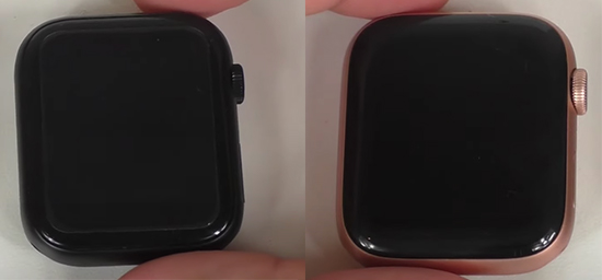 authentique vs contrefacon cadran de apple watch series 4